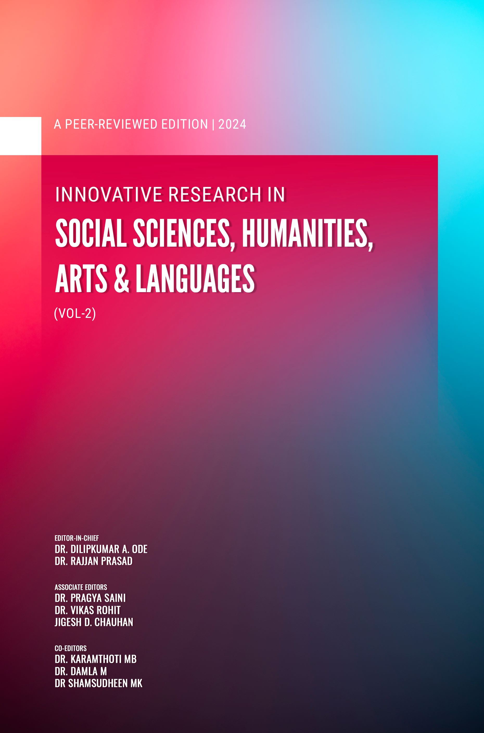 2024: INNOVATIVE RESEARCH IN SOCIAL SCIENCES, HUMANITIES, ARTS ...